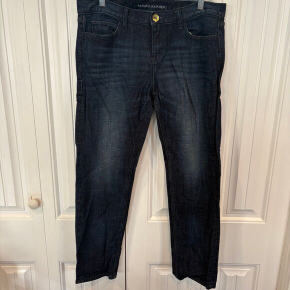 Banana Republic Slim Boyfriend Jeans Size 28 - Picture 1 of 9
